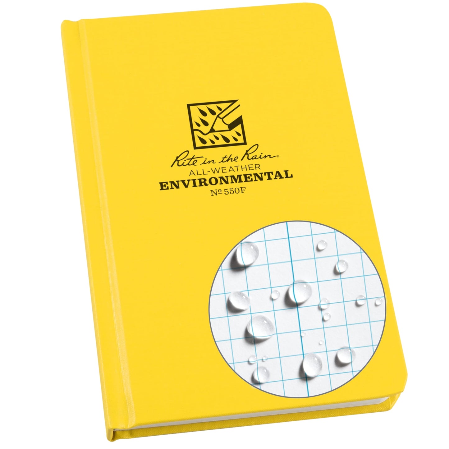 Weatherproof hard cover notebook, 4.75" x 7.5"