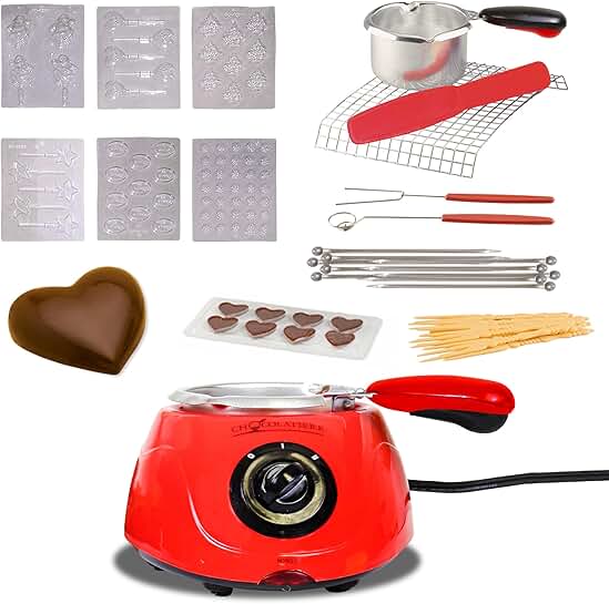 Electric Chocolate Melter and Fondue Set with Accessories