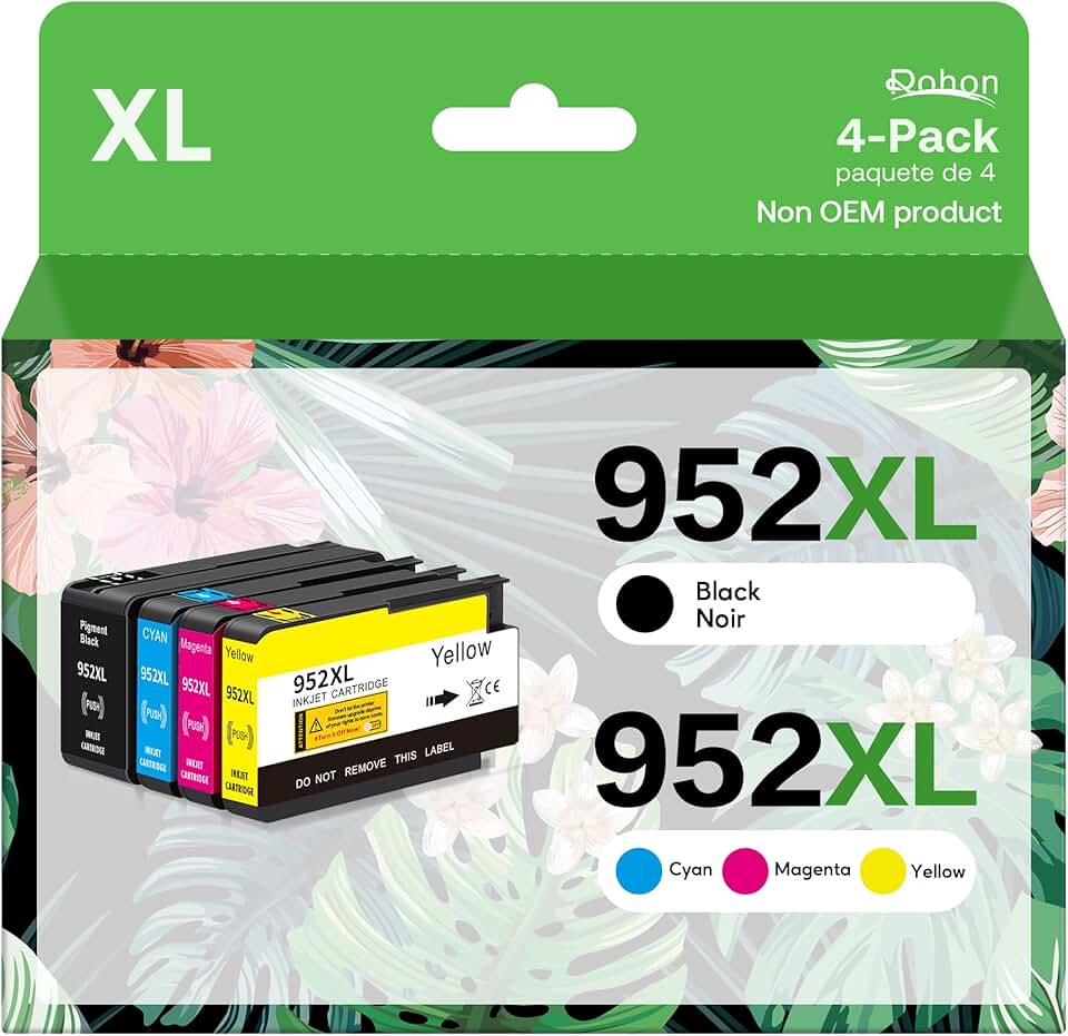 4-Pack Ink Cartridges for Officejet Pro Printers