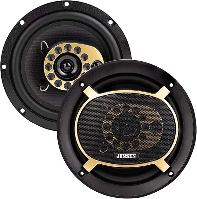 Pair of 6.5-inch 50W RMS 4-Ohm Full Range 3-Way Speakers