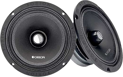 High Efficiency 6.5" Mid-Range Bullet Speakers (Pair)