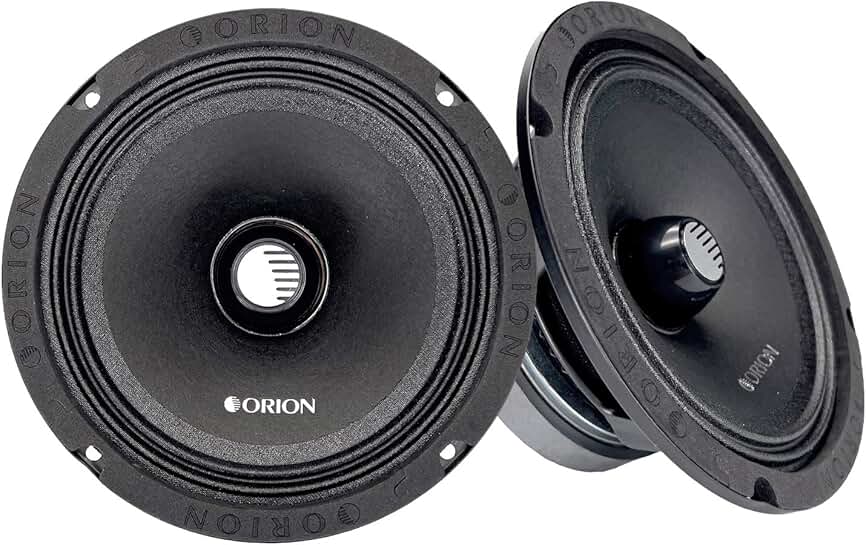 High Efficiency 6.5" Mid-Range Bullet Speakers (Pair)