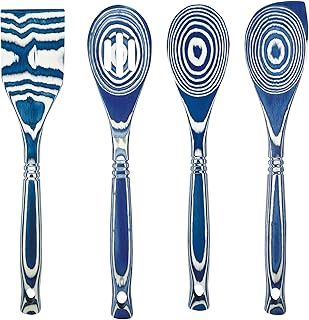 4-Piece Pakkawood Cooking and Serving Utensil Set