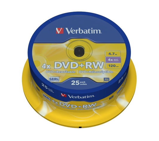 DVD+RW spindle pack of 25