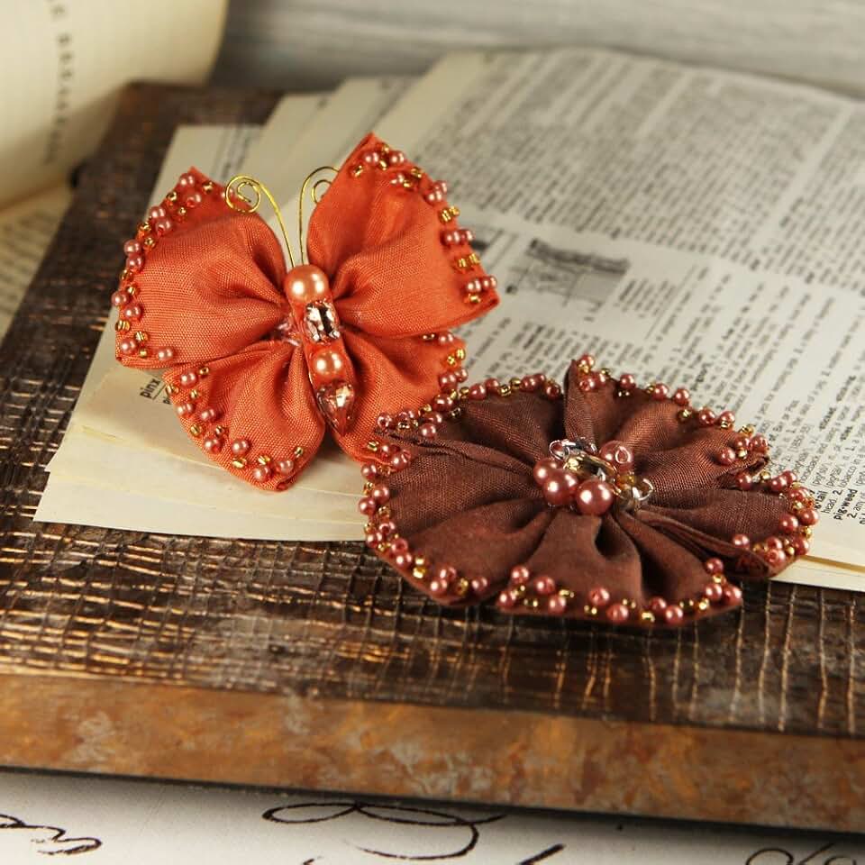 Multicolored Flower Craft Embellishments