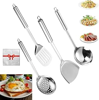 Pure Titanium Cooking Spatula Set (4 Pieces)