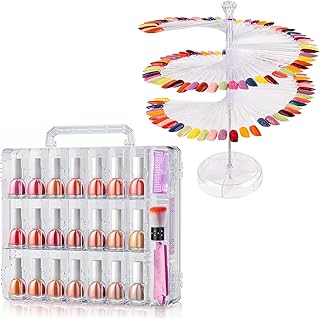 120-Piece Clear Nail Polish Swatch Organizer