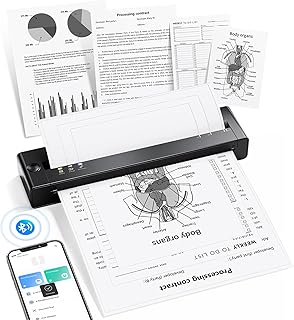 Wireless portable thermal printer for travel and home