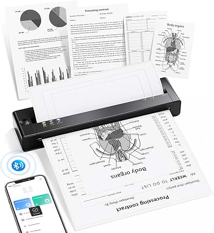 Wireless portable thermal printer for travel and home