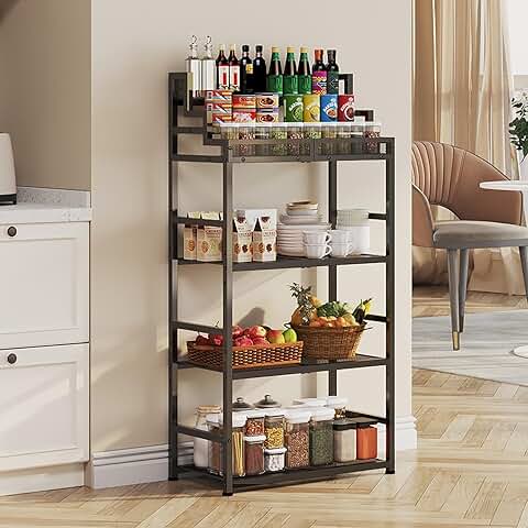 6-Layer Adjustable Metal Kitchen Storage Rack
