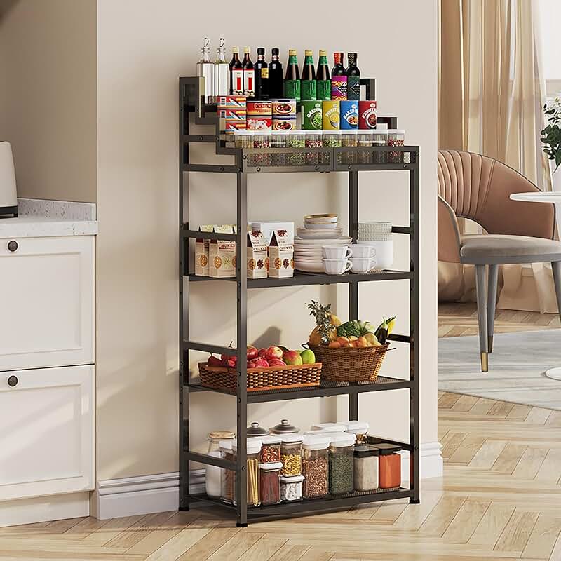 6-Layer Adjustable Metal Kitchen Storage Rack