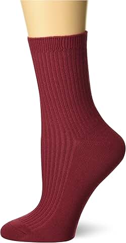Women's Ribbed Short Crew Socks, 1 Pair