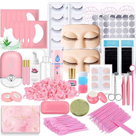 Professional Lash Extension Kit with Practice Strips