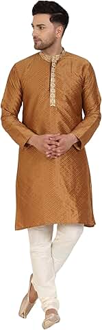 Men's Art Silk Kurta Pajama for Traditional and Party Wear