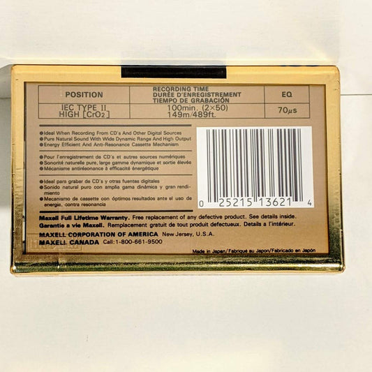 High Bias XLII 100 Minutes Blank Audio Cassette Tape (100 Minutes)