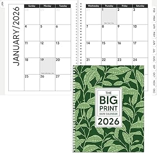 Large Print 2026 Calendar and Daily Planner