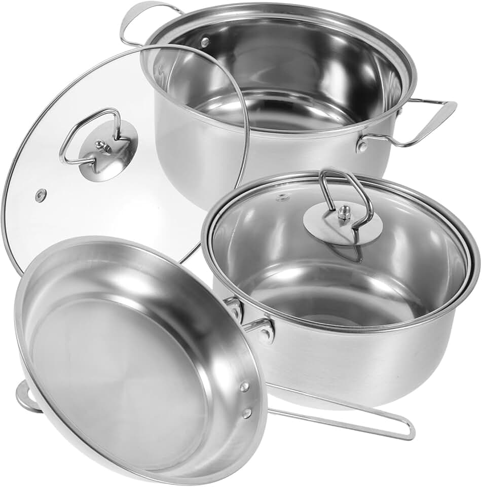 Stainless Steel Cookware Set with Pots and Pans