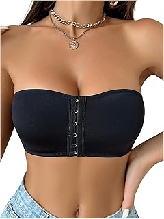 Women's Wireless Seamless Strapless Bandeau Bra