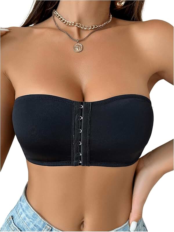 Women's Wireless Seamless Strapless Bandeau Bra
