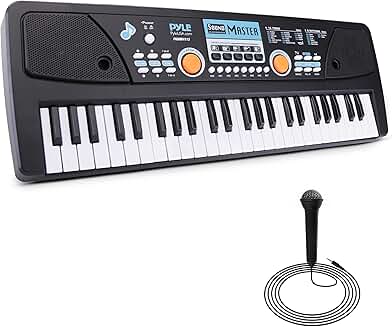 49-Key Digital Keyboard with Speakers and Microphone