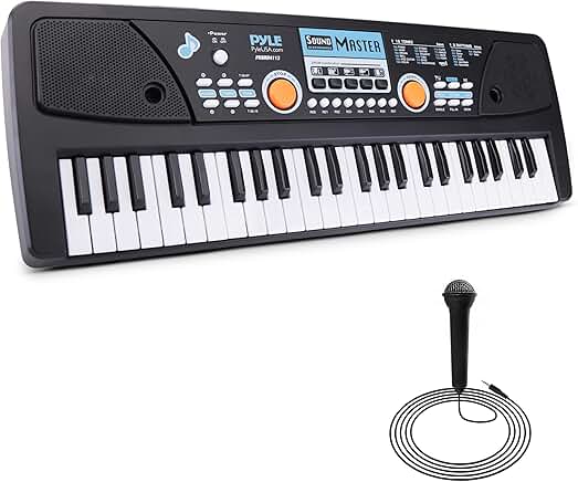 49-Key Digital Keyboard with Speakers and Microphone