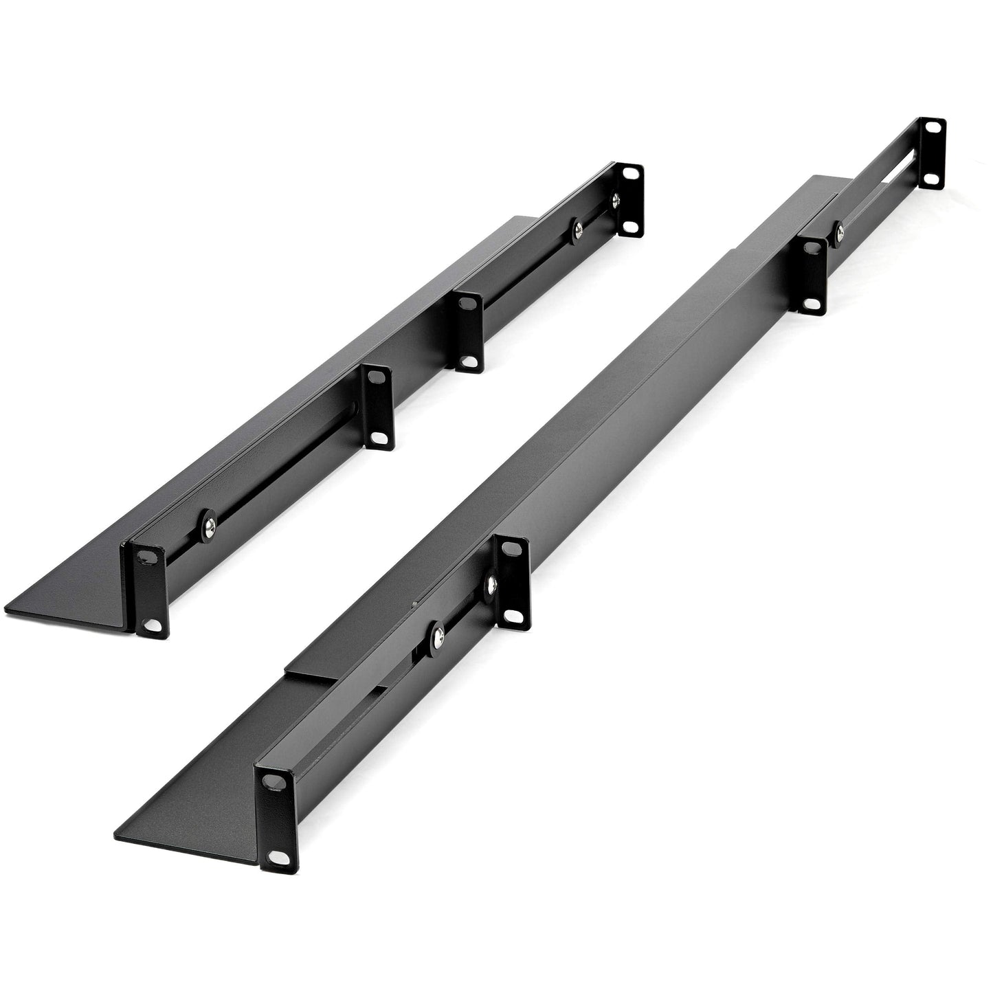 .com 1U 19 inch Server Rack Rails - 24-36 inch Adjustable Depth - Universal 4 Post Rack Mount Rails - Network Equipment/Server/UPS Mounting Rail Kit HPE ProLiant Dell PowerEdge (UNIRAILS1UB)