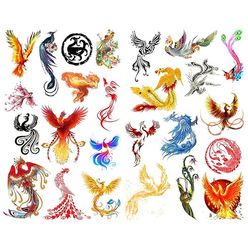 Phoenix Bird Aesthetic Diary Stickers for Scrapbooking