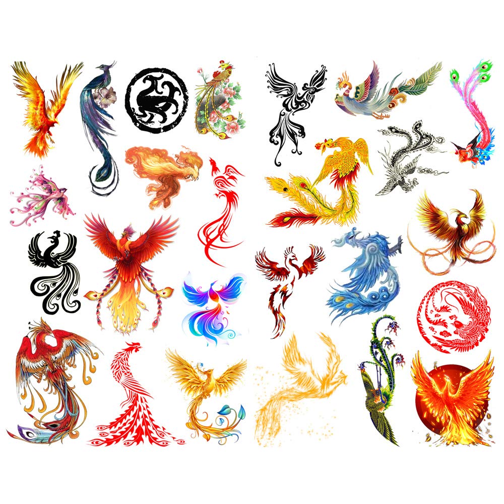 Phoenix Bird Aesthetic Diary Stickers for Scrapbooking