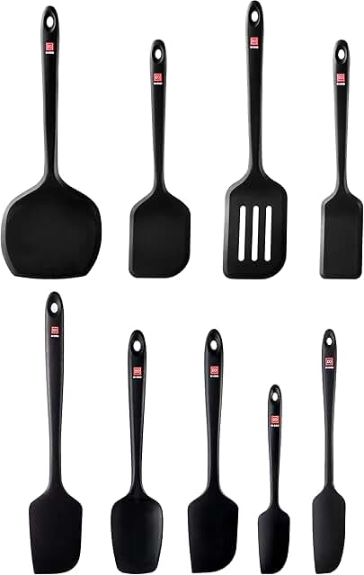 9-Piece Silicone Kitchen Utensil Set for Cooking and Baking