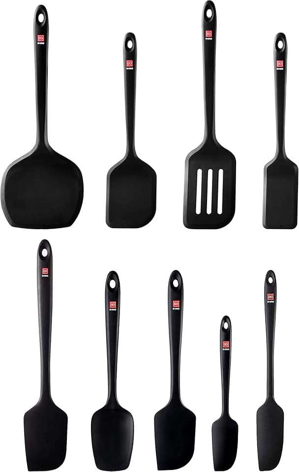 9-Piece Silicone Kitchen Utensil Set for Cooking and Baking