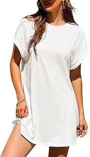 Women’s Short Sleeve Loose Fit Summer Tunic Top
