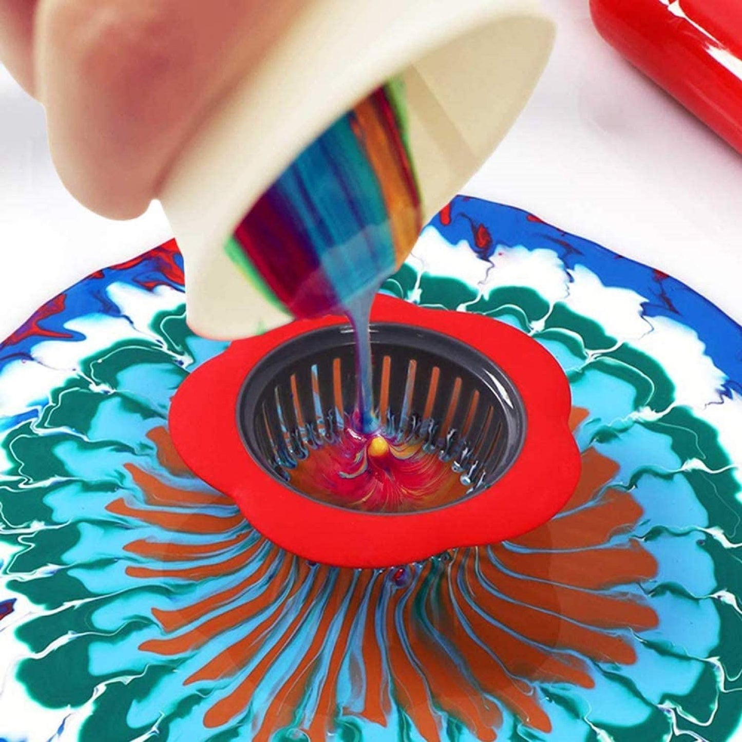 13 Pcs Acrylic Pouring Strainers Set for Art and Drainage