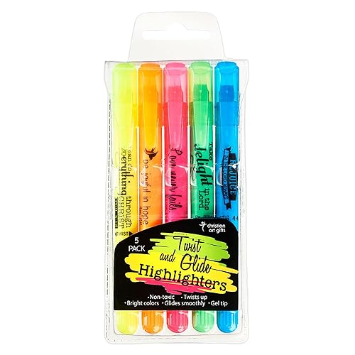 Multicolor Gel Bible Highlighter Set, 5 Pack