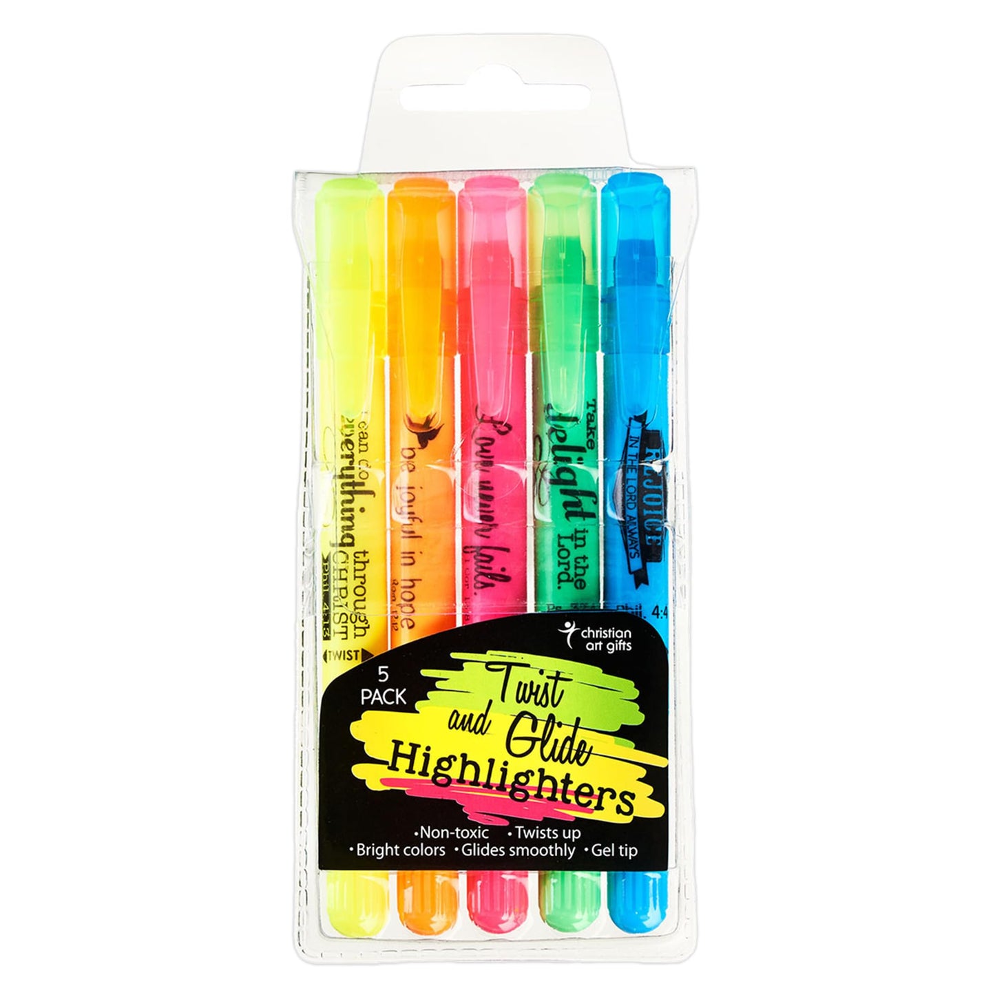 Multicolor Gel Bible Highlighter Set, 5 Pack