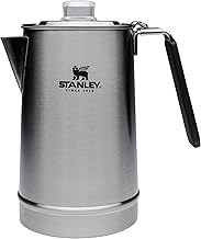 Large Stainless Steel Coffee Percolator with Wide Mouth