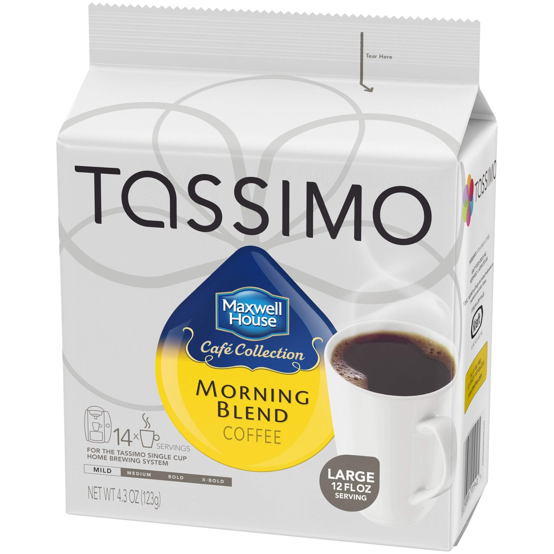 Morning Blend Timo Ground Coffee Brewing Pods 70 Count, 5 Packs of 14)