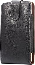 Leather Vertical Phone Holster with Belt Clip for iPhone and Galaxy