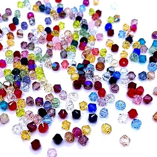 144 pcs 4mm Assorted Color Swarovski Crystal Bicone Beads