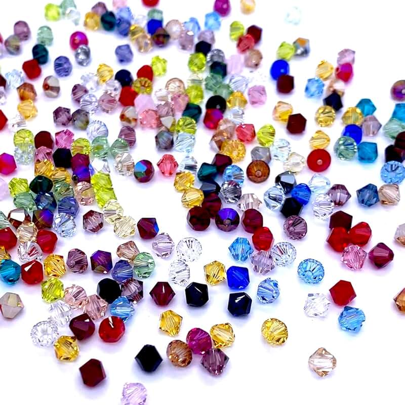 144 pcs 3mm Assorted Swarovski Crystal Bicone Beads