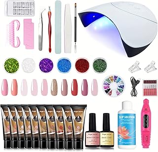 Poly Nail Gel Kit with 10 Colors and Tools