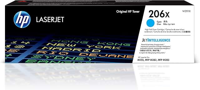 Cyan Toner Cartridge for Laser Printer