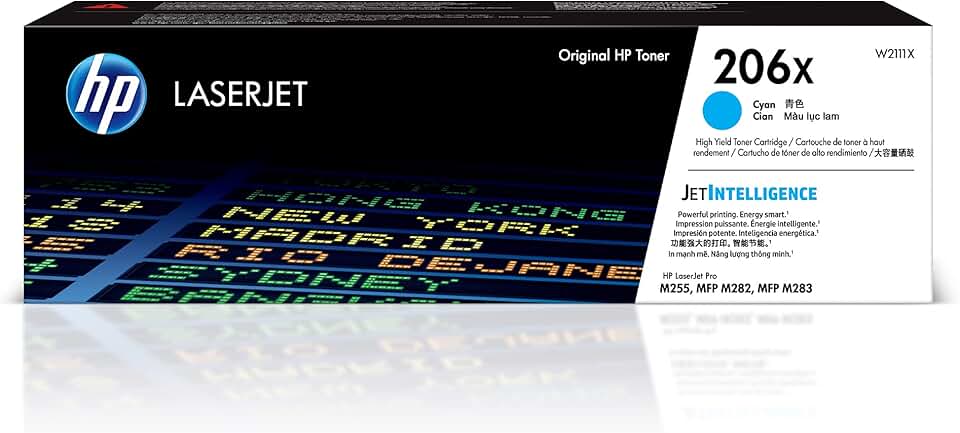 Cyan Toner Cartridge for Laser Printer