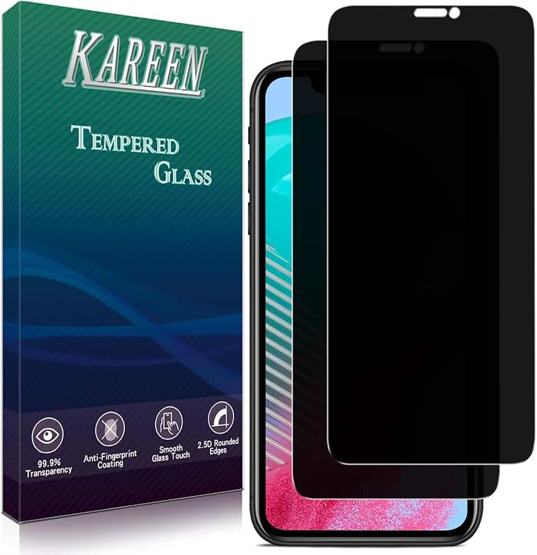 Two-Pack Privacy Screen Protector for iPhone 11 Pro, XS, X