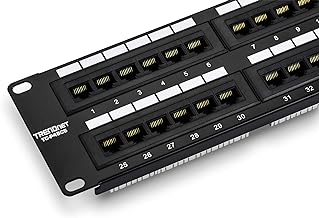 48-Port Cat6 Unshielded Patch Panel for Ethernet