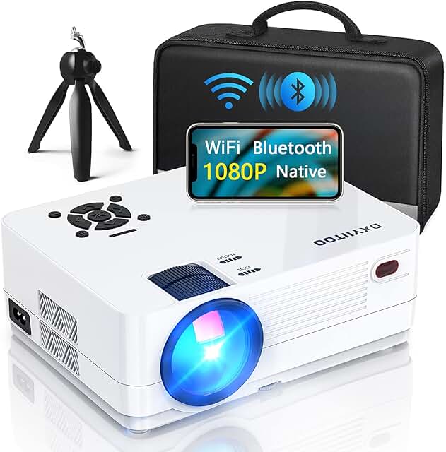 Full HD 1080P Projector with WiFi and Bluetooth