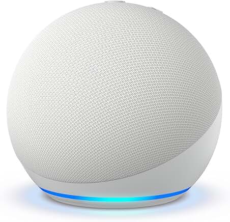 Vibrant sound speaker with voice control in white
