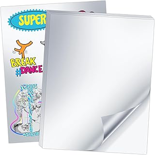 Silver Printable Vinyl Sticker Paper, 20 Sheets, Waterproof
