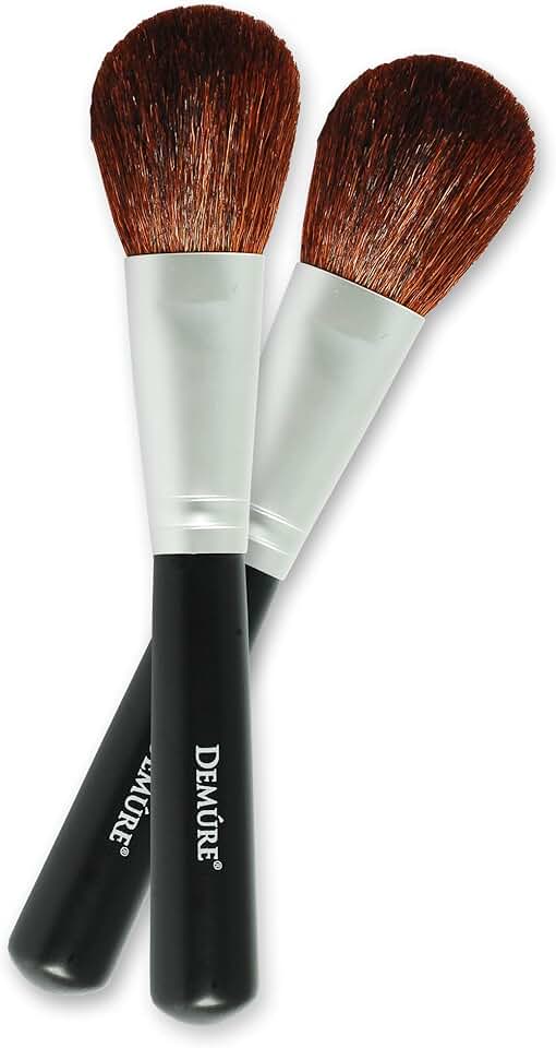 Natural Goat Hair Blush Brush Set for Contouring and Highlighting