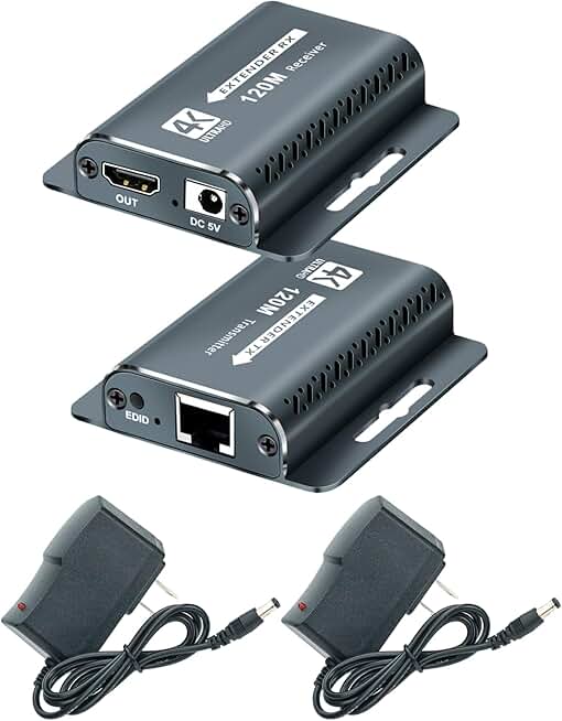 HDMI Extender 400FT/120M with POC, 1080P, 3D