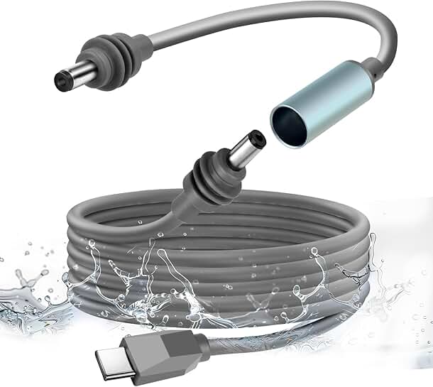 10FT USB-C to DC Power Cable with 0.59FT Extension